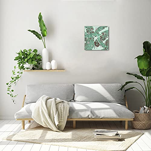Horloge Murale Cuisine Verre Sécurité 30x30 Impression Moderne Durable - 5
