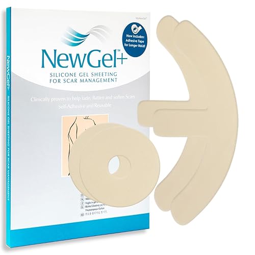 MyNewGel Advanced Silicone Professional Scar Sheets by MyNewGel, juego de sábanas, ultra gruesas para cirugía de reconstrucción mamaria, cicatrices