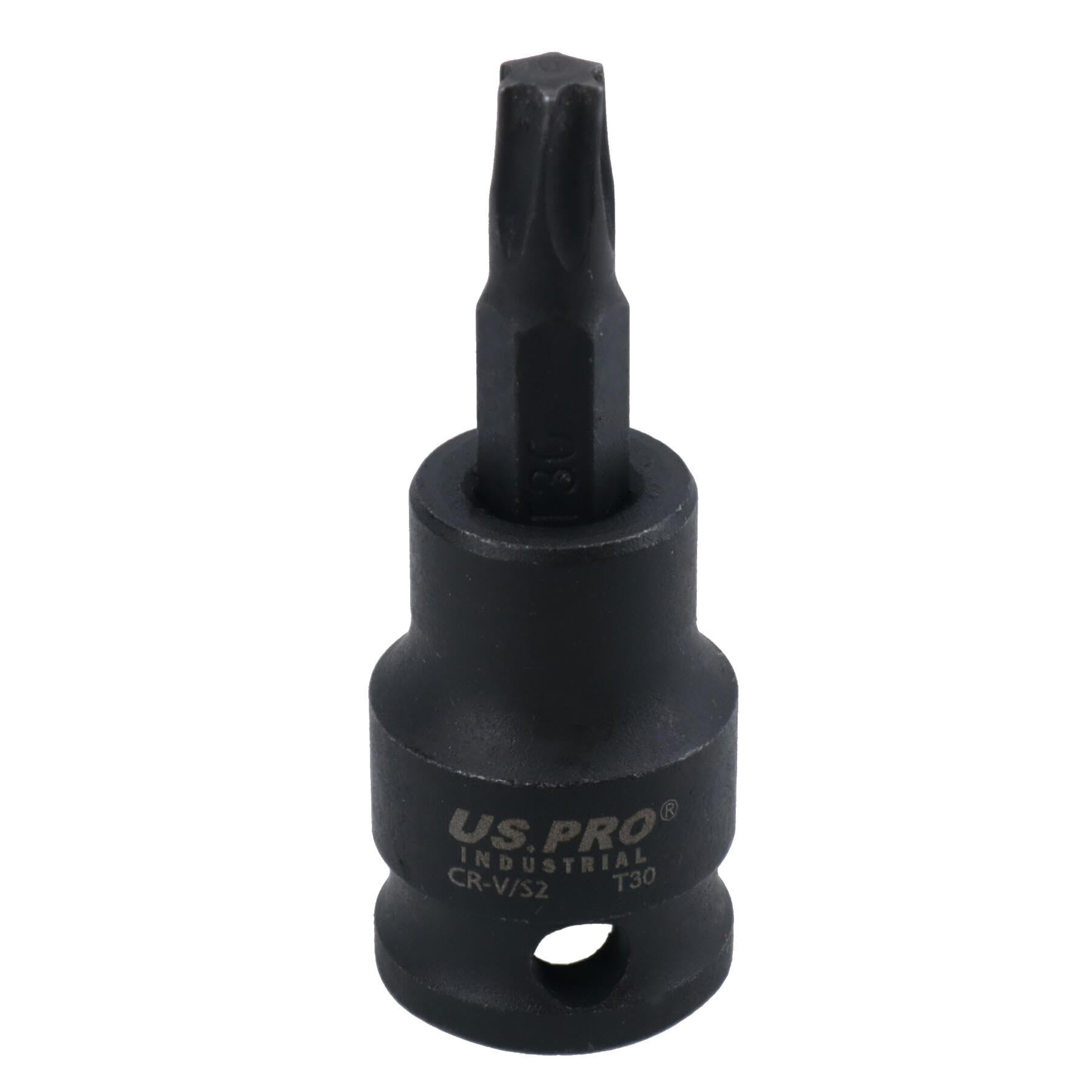 Ab Tools Men's T30 Torx Star Impact Impacted Shallow Short Bit Socket 3/8In Drive