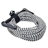 SearQing 2 Section Floating Ski Rope, 75ft 16 Strand Wakeboard Rope with EVA Handle for Water Skiing
