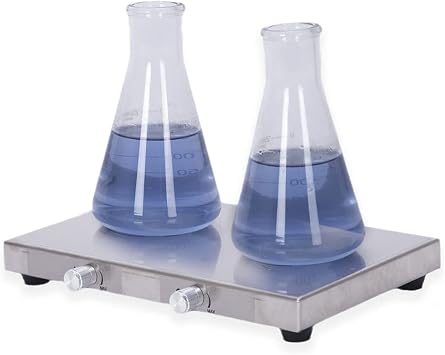 Powerful Magnetic Lab Stirrer/Stir Plate, 1/2/4/6 Multi-Position Magnetic Stirrer, 200-2000RPM Home/Lab Magnetic Stir Plate, Blending Equipment,LC-UMS-1