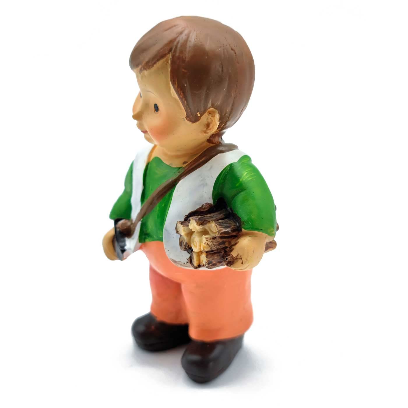 Mini Mucca Naif Acan Per Presepe – Figura In Marmolina Dipinta A Mano, 6,5x2,5x8 Cm, Decorazione Natalizia Tradizionale E Divertente - 3