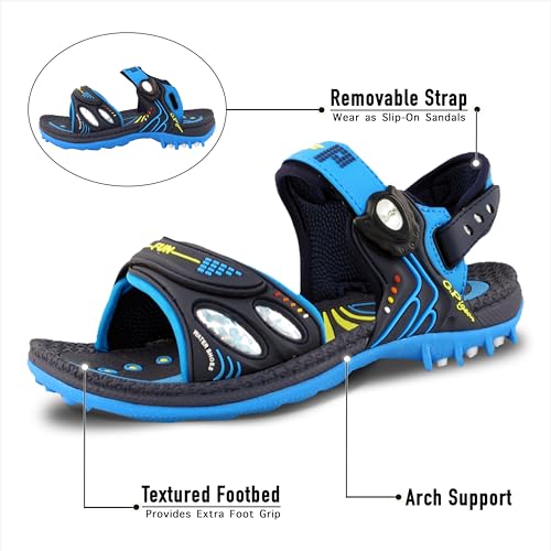 Image of Gold Pigeon Shoes Easy SNAP LOCK Outdoor Water Kids Toddler Sandals for Girls & Boys. Everyday, Vocation, Pool, Summer, Beach Essentials.