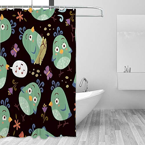 Rideau de douche anti éclaboussure polyester imperméable fini le sol mouillé - 5