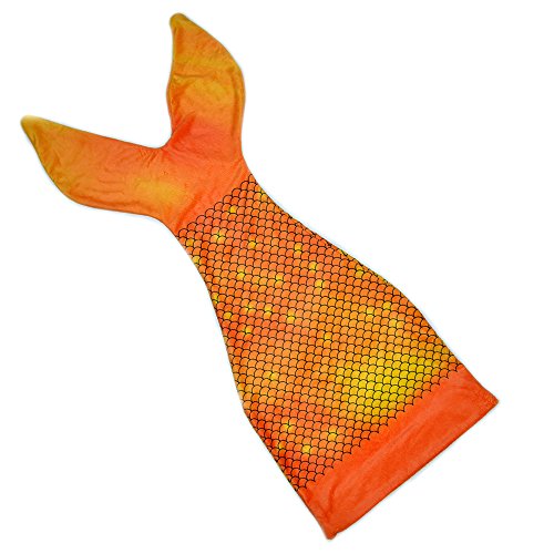 Millfy Couverture pour filles en forme de queue de sirèneSuper doux et confortable.Sac de couchage élégant, meilleur cadeau pour Noël L140*W56CM(55'' X 22'') Orange Cover