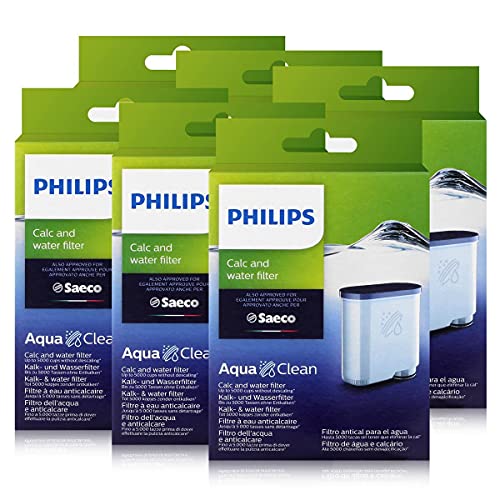 Philips CA6903/10 AquaClean - Filtro dell'acqua per macchine Saeco Philips, confezione da 6