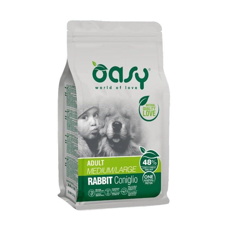 Oasy Crocchette Cane Medium Large 2,5Kg (Adulto Coniglio)