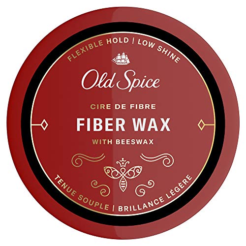 Old Spice Hair Styling Fiber Wax for Men, Flexible Hold/Low Shine, 2.22 Oz NEW Formula