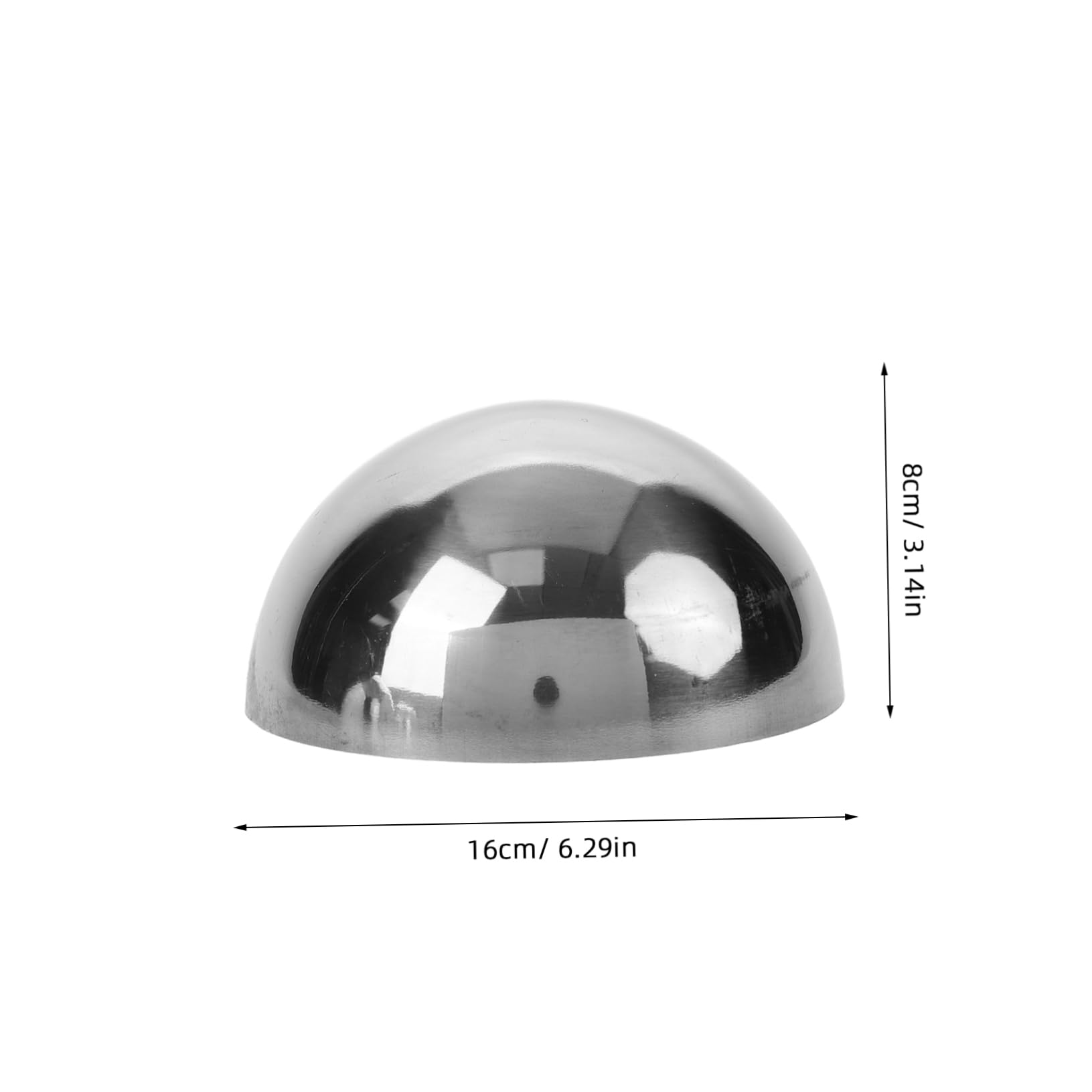 Abaodam 12 Palline Acciaio in Acciaio Inossidabile, Semisfera Decorativa Riflettente per Giardino Esterno, 5 Diametri Assortiti, 12 Pezzi