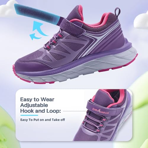 Kids Orthopedic Tennis Shoes for Boys and Girls: Comfortable Casual Plantar Fasciitis Arch Support Athletic Running Sneakers, Little Kid/Big Kid School Sports Walking Shoes for Foot and Pain Relief4