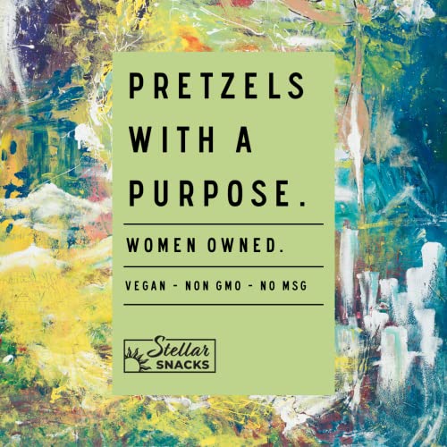 Stellar Pretzel Braids, Bold & Herby, Roasted Garlic And Onion Seasoned Pretzels, 5Oz (Pack Of 6) Vegan, Non-Gmo, Woman-Owned, Baked With Love By Stellar Snacks #TOP3