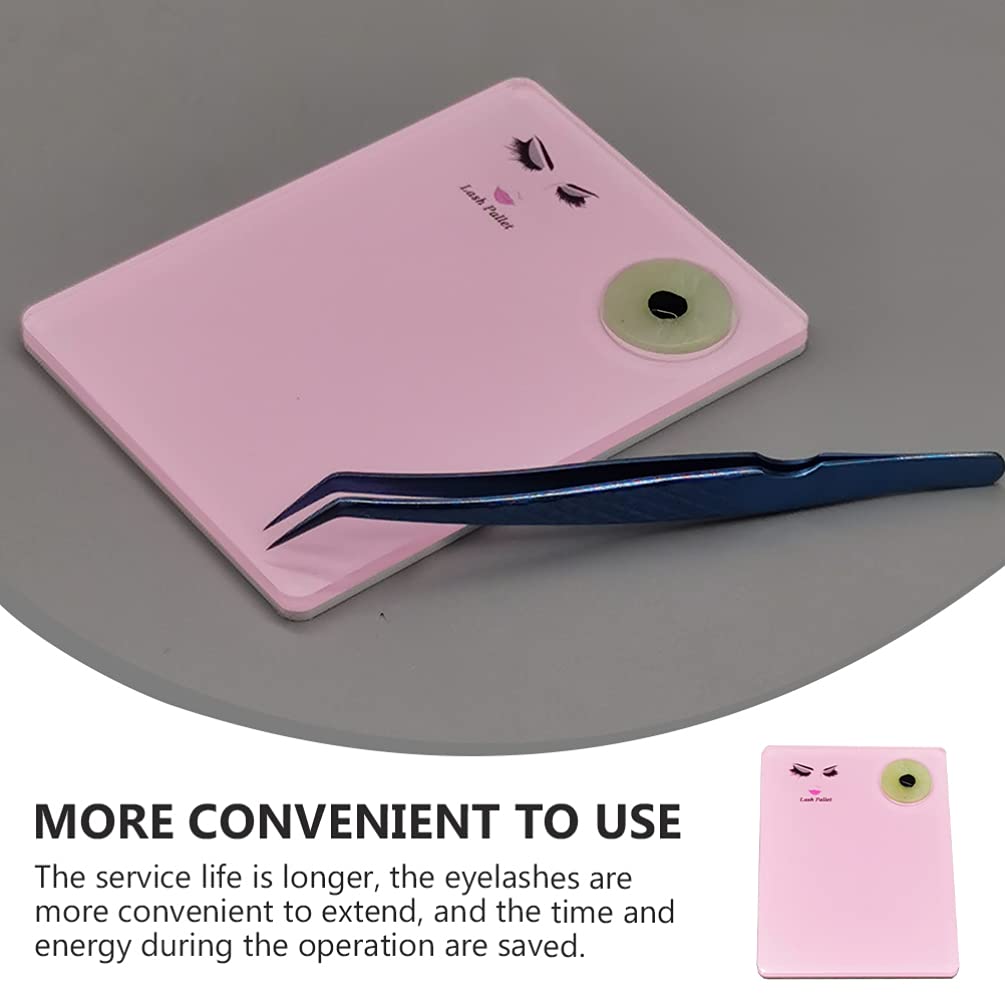 FOMIYES 1pc Eyelash Extension Eye Pallet for Pink False Lash Grafting Eyelash Pad Beauty Salon Tool Reusable Washable Gasket