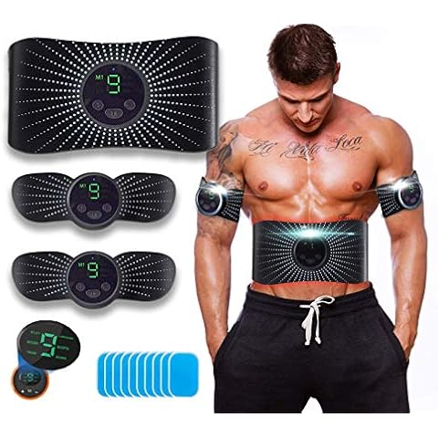 Muscle Stimulator, Ems Abs Trainer, Home Gym Belt, Abs Stimulator Workout Equipment For Men & Women Power Fitness Cover