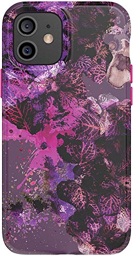 tech21 EcoArt Collage Pink and Purple for Apple iPhone 12 Mini 5G - Fully Biodegradable Phone Case with 10 ft. Drop Protection (T21-8557), Collage 1 Pink/Purple