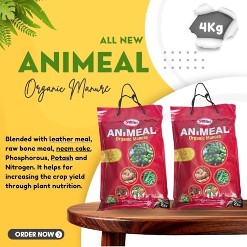Image of T. Stanes Animeal Organic Manure 2 Kg x 2 units pack | Nitrogen and Phosphorus Rich | Organic input for improving soil fertility | Availability of nutrients to the plants| (2)