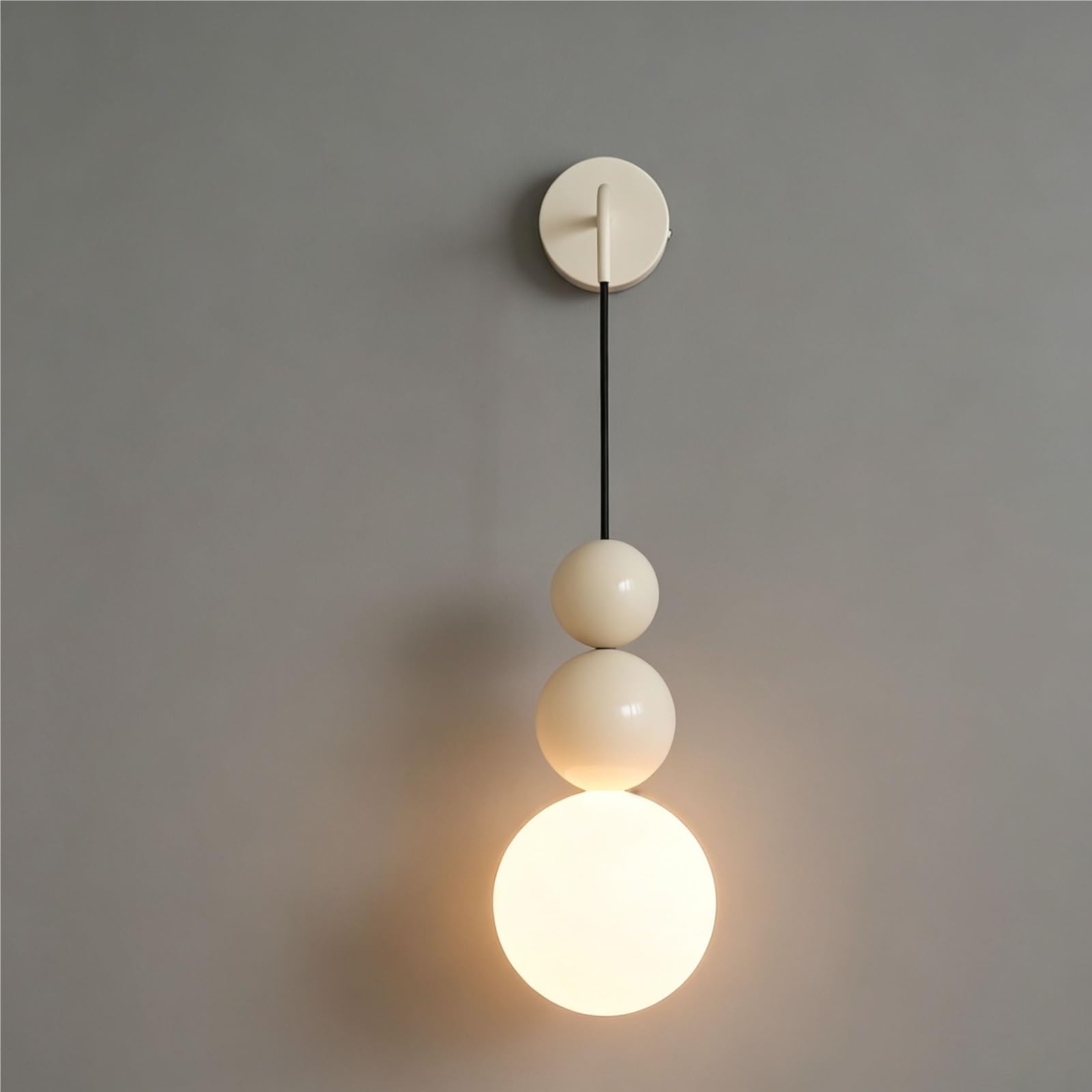 LUOYAOB Modern Glass Globe Wall Sconce Nordic Stacked Bubble Wall Lamp