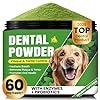Polvo de limpieza de dientes de perro, polvo dental para perros y gatos, placa de limpieza de dientes de mascotas, removedor de sarro y mal aliento para perros, limpieza de dientes de perro con