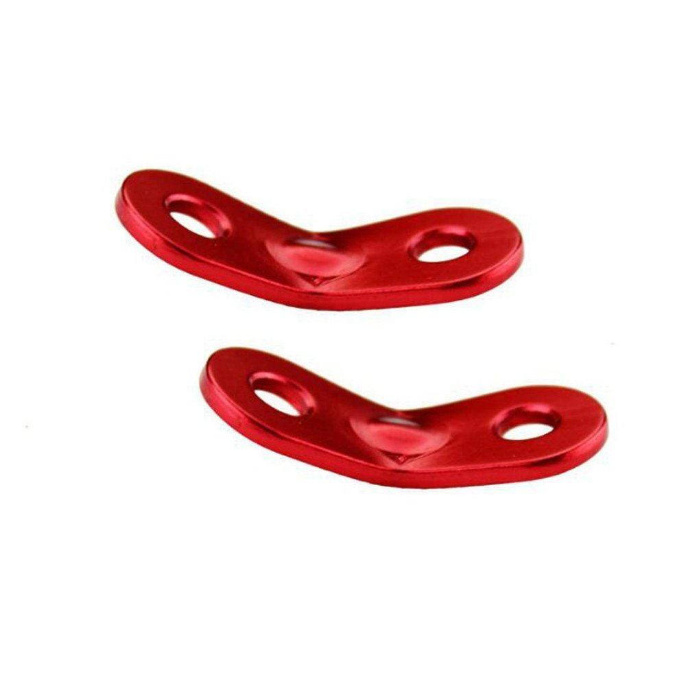 Image secondaire de Sourcemall 20 pcs en Alliage d'aluminium Cordon de haubans, Guyline Ajusteur, Tente Corde Guyline tendeurs – Rouge