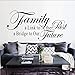 Un Lien Vers Le Passé Famille Autocollant Mural Art Vinyle Autocollants Imperméables Autocollants Amovibles Auto-Adhésifs Pour Salon Décoration 87 * 43 Cm