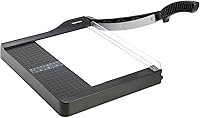 Vista 4 de Yaxa Basics Cortador de papel para oficina y manualidades, cortador de papel portátil, resistente, 12 pulgadas, cartulina de 10 hojas