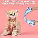 Leitee 60 Pcs Cat Spring Toys Kitten Tubes Indoor Interactive Chinese Finger Trap Cat Toys Plastic Coil for Pet Hunt Scratch(Random Colors) - Image 5