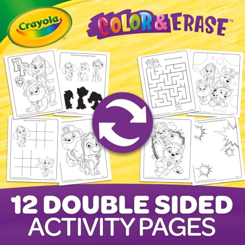 Image of Crayola PAW Patrol Sticker Activity Pad, 12 PAW Patrol Coloring Pages, 100+ Stickers, Travel Activity, PAW Patrol Toys, Toddler Gifts