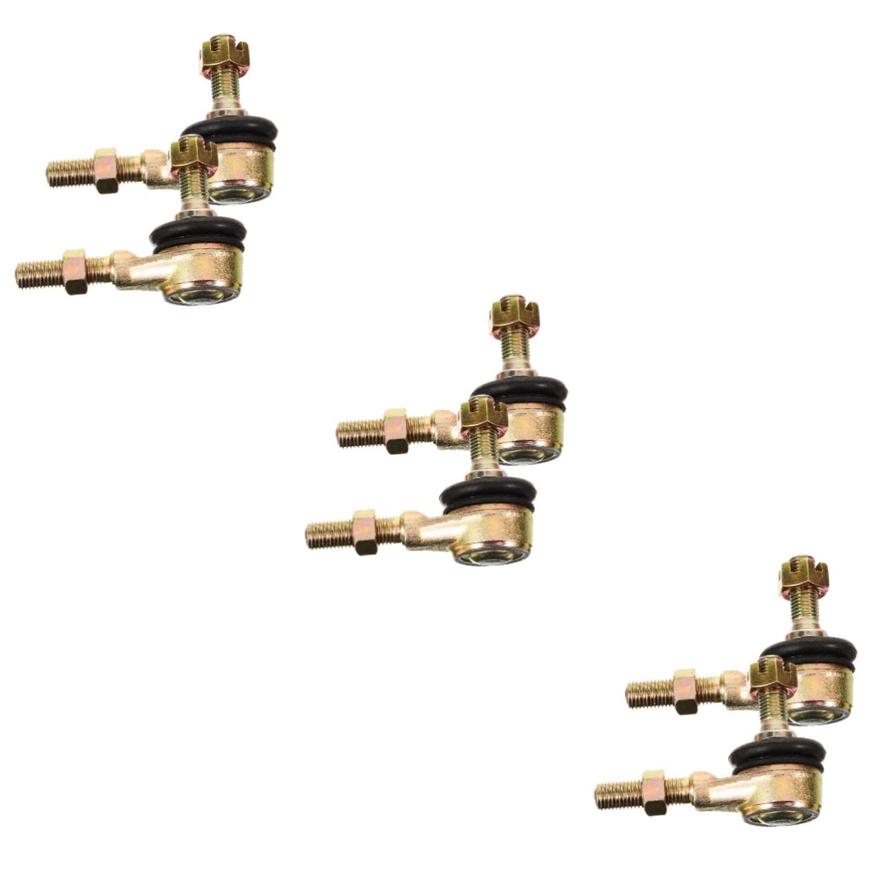 TOPBATHY 3 Paia Testa di Palla da Giunto a Sterzo Kart Tie Rod Bielle di Giunzione Tirante dello Sterzo Tiranti dello Sterzo Teste a Snodo Sferico Tiranti Interni Ed Esterni Ferro da Stiro