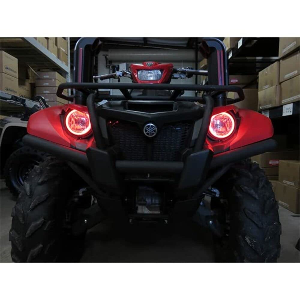 SNORKELYOURATV SYA Angel Eyes LED Halo Accent Light Kit | Compatible with Yamaha Kodiak 450/700 | ATV Accessories | Green