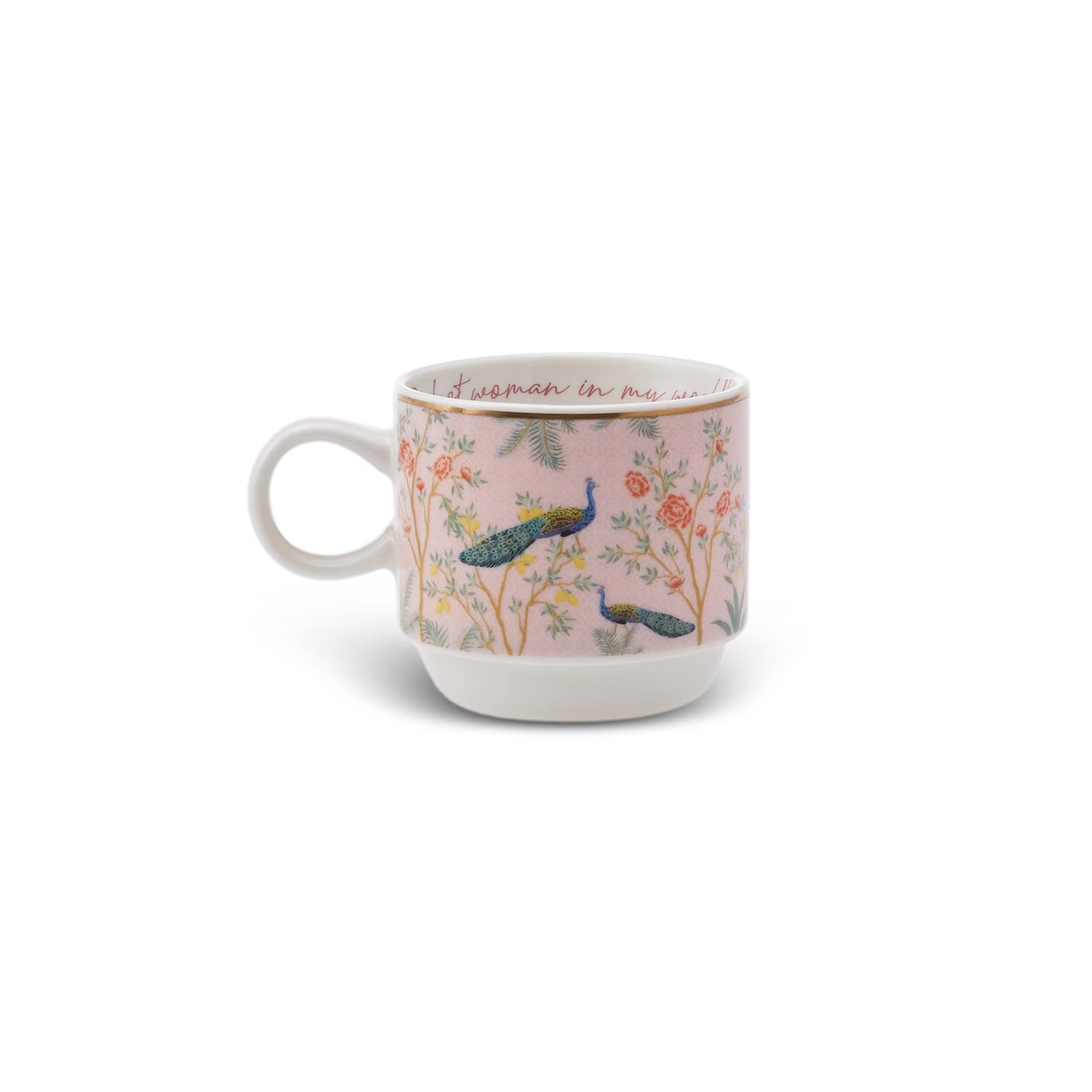 KARACA LAVİNYA 4'LÜ STANDLI MUG/ÇAY FİNCANI