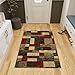 Ottomanson OTH2309-3X5 Ottohome Collection Contemporary Boxes Design Area Rug, 3'3" x 5', Multicolor