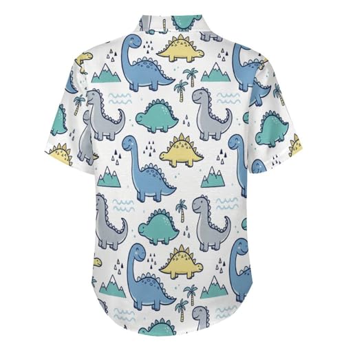 Chemise décontractée pour homme à manches courtes coupe regular fit style été - 3