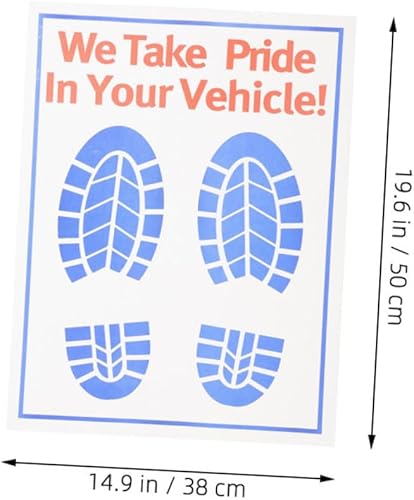 Miniatura 4 de 80 hojas de papel para pies, alfombrillas desechables de papel desechables para vehículos, suministros de servicio automotriz, alfombrillas de papel