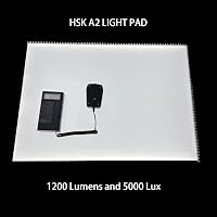 HSK A2 LED Rajztábla Érintésvezérelt Fényerőszabályzóval - 5500 Lux Világítás, Ultravékony Alumínium Keret, Tetováláshoz, Rajzoláshoz, Gyémá 6