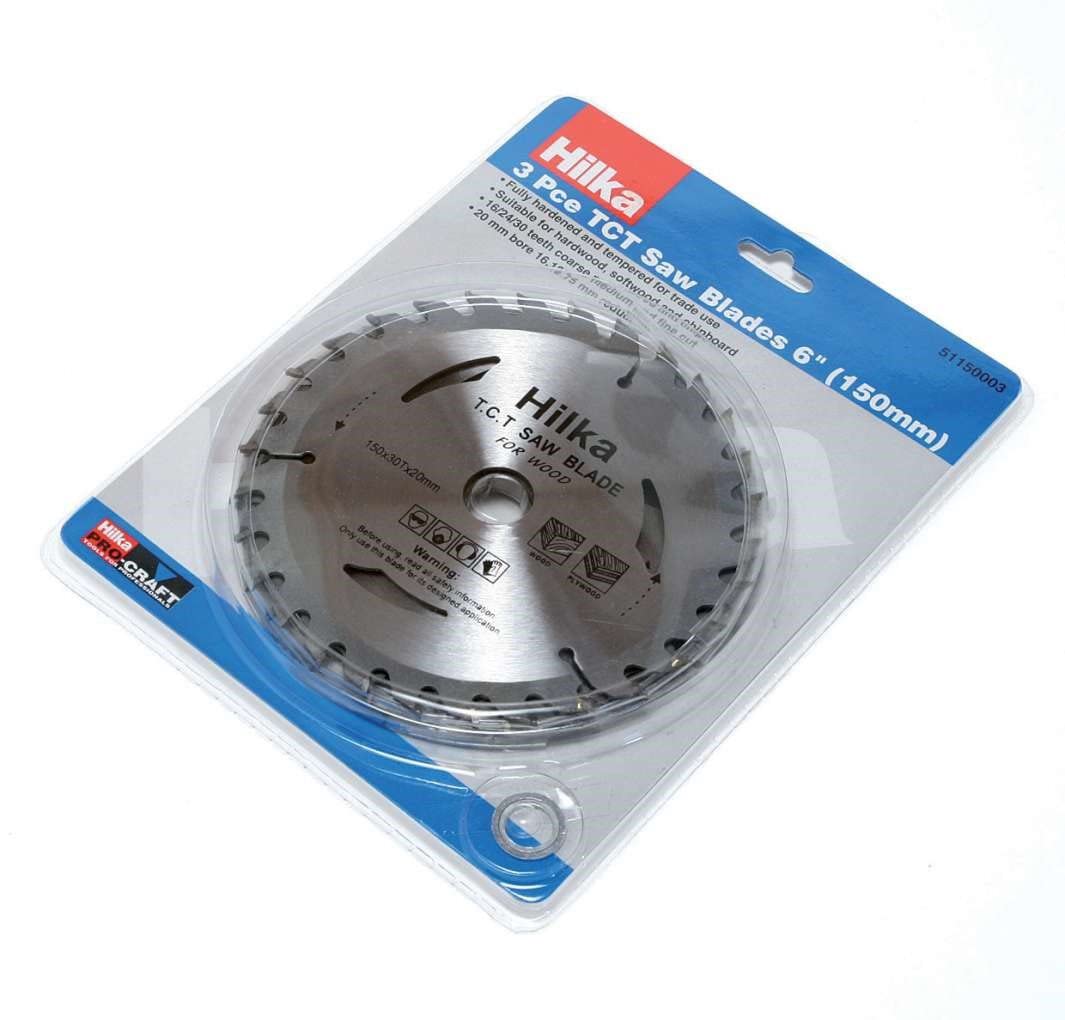 Hilka 51150003 6-inch Pro Craft TCT Saw Blade, Silver