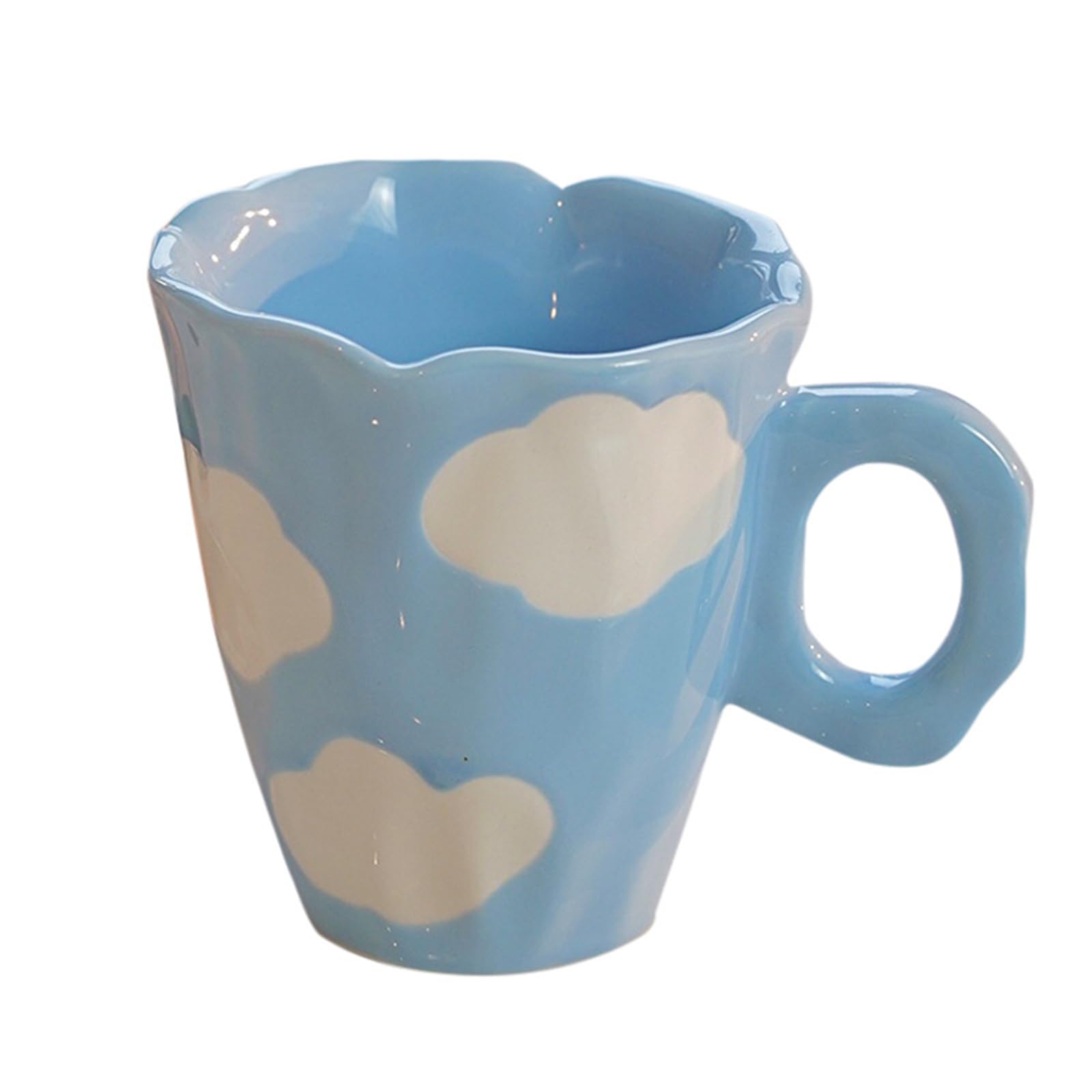 Soulnioi Ceramic Coffee Mug, Cute Cappuccino Cup with Handle
