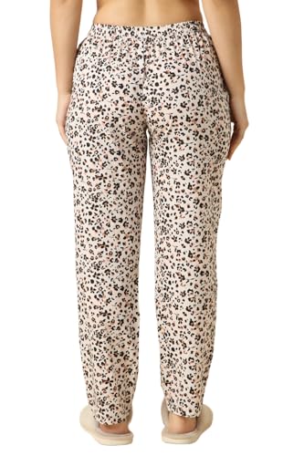 Image of Van Heusen Women's Printed Lounge Pants | Drawstrings & Side Pockets | Ultra Soft Fabric | Relaxed Fit | At home pyjamas | Everyday Comfort | Printed | Style 55306 | Available in Pack of 1 & 2