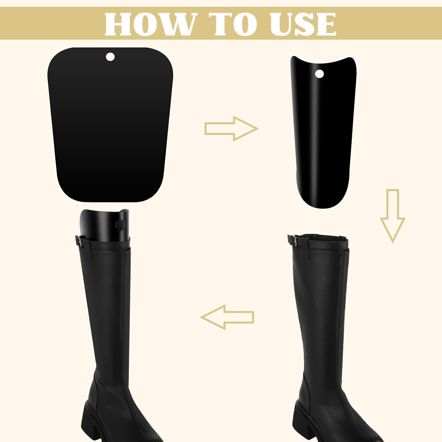 8Pcs Boot Inserts to Keep Shape, Boot Shapers for Tall Boots