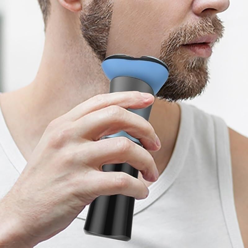 GeRRiT Rasoio Elettrico da Uomo, Rasoio Elettrico da Uomo Lama Flottante 3D Rasoio Lavabile Tipo C Ricaricabile Display Digitale Impermeabile Macchina for Barba da Barba