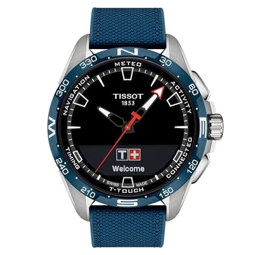 Tissot T-Touch Connect Solar Watch Blue Fabric T121.420.47.051.06