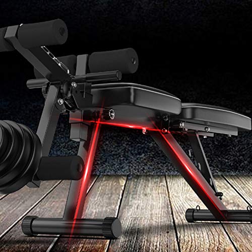 HBBY Multifunctionele halterbank met beenverlenging, krulllift voor full body workout, verstelbare krachttrainingsbank, 5 posities, 600 lbs capaciteit - Image 4