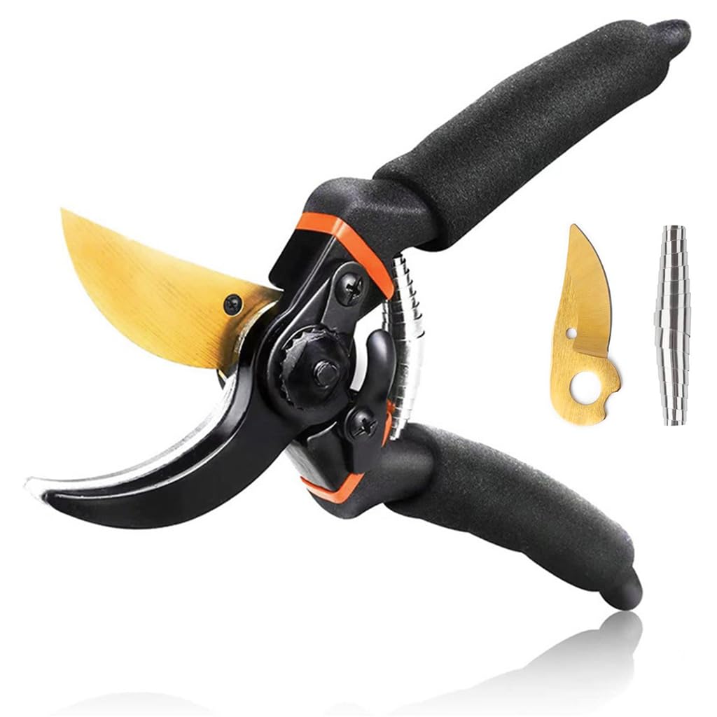 HASTHIP® Gardening Scissor with Replace Blade &Spring, Stainless Steel SK5 Blade Garden Snip with Safety Lock Garden Shears Sharp Cutter Pruners Scissor for Lawn, Garden & Potted Plants (B0CDB8NZLP) Amazon Price History, Amazon Price Tracker