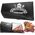 BBQ Blanket for Resting Meat, Reusable Reat Insulated Resting Bag, Smoker Meat Resting Blanket, Insulated Brisket Resting Blanket with Wide Mouth Perfect for Gifting (BBQ Blanket 21in Black)