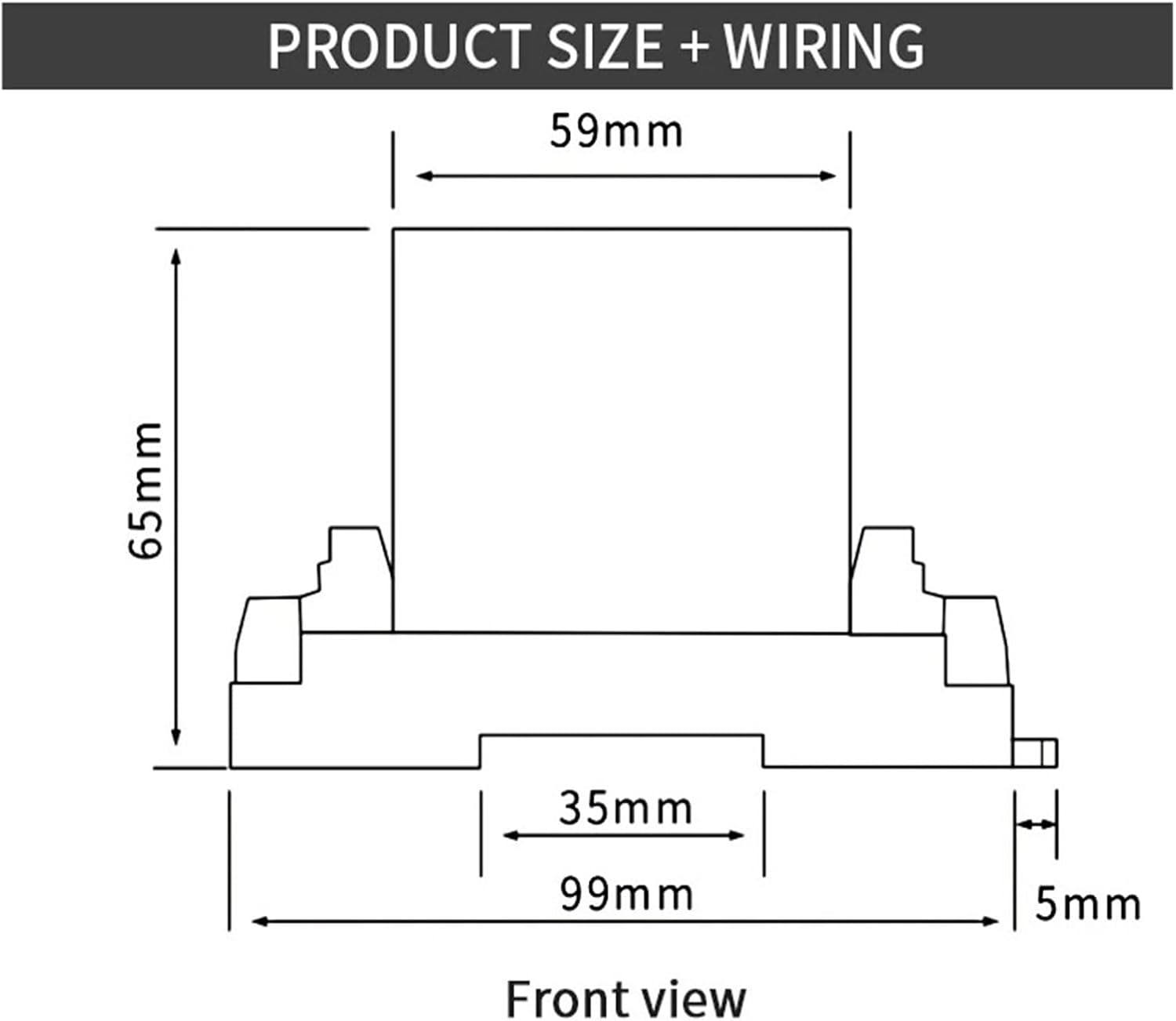 DC Voltage Transducer 1-5V AC/DC Voltage Sensor AC Voltage Transmitter AC 220V(AC 0-200V)