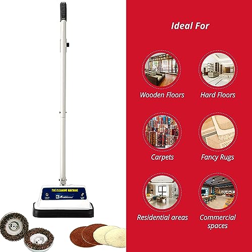 Image of Koblenz Shampooer and Polisher, Floor Shampooer and Polisher, Hard Floor Cleaner, Heavy-duty Carpet Cleaning Machine with Scrubbing Brushes and Polishing Pads, 3 Speeds, Blue /Gray (P-620BA)