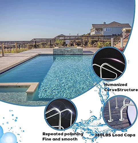 Rampe de piscine en acier inoxydable avec kit de montage pour spa - 4