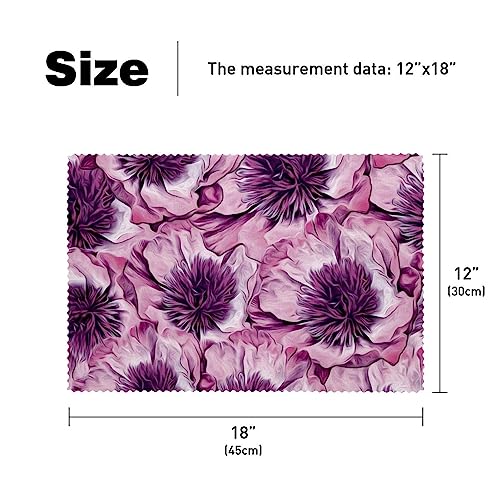Sets de table fleurs violettes pour sublimer vos repas de salle à manger