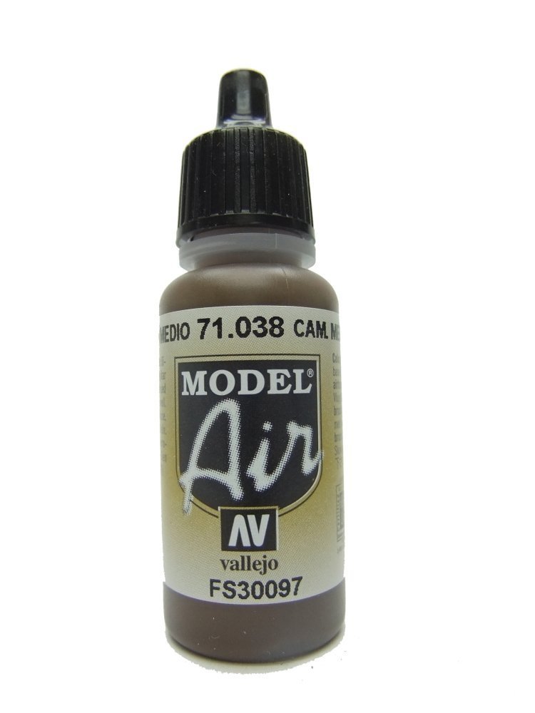 Vallejo VAMA038 17ml - Model Air - 038  Camouflage Medium Brown