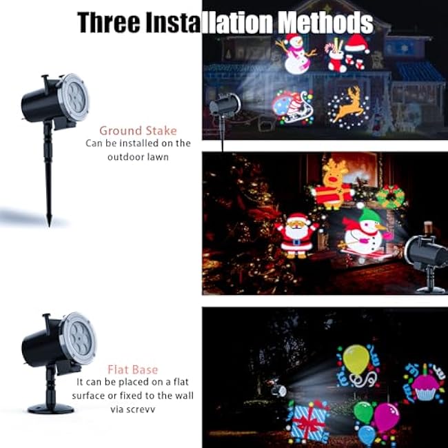WFOJOO Holiday Projector Lights Led Christmas Projector Light