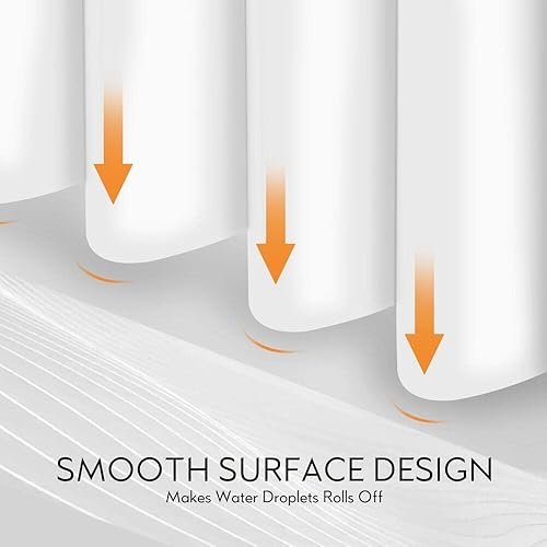 Miniatura 10 de FGY Cortina de ducha de 72 x 72 pulgadas, cortina de ducha de plástico PEVA con 12 ojales de metal para baño (transparente)