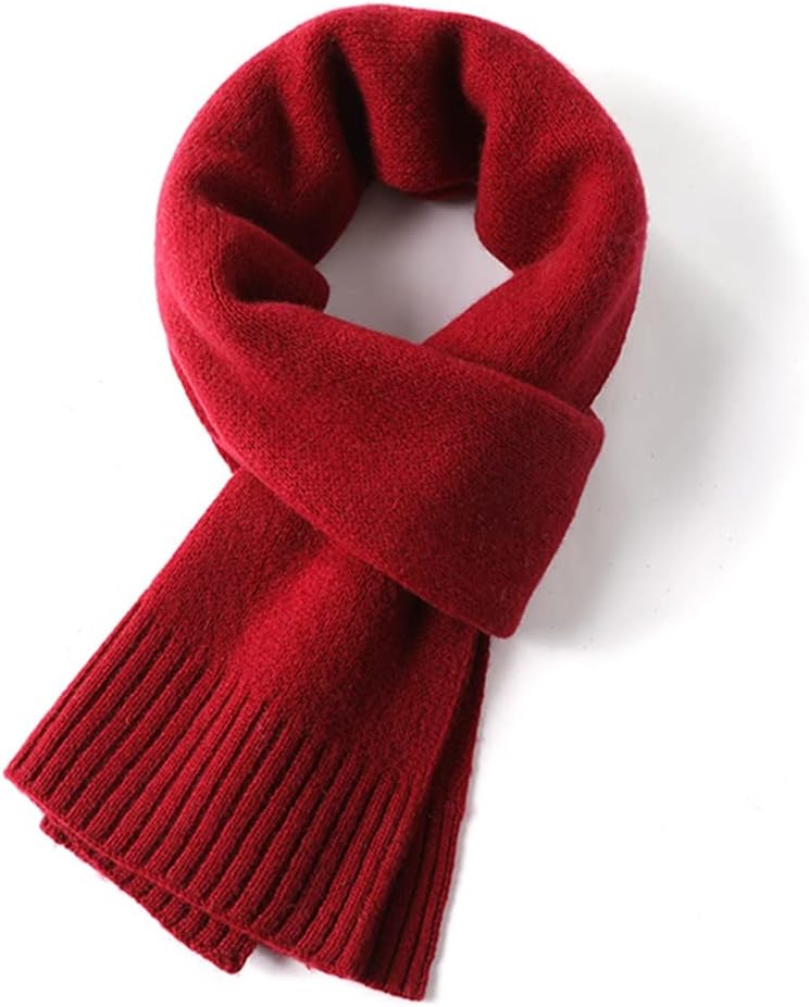 Scarf Men's Autumn and Winter Monochrome Casual Business Thickening Warm Men's Matching Single Product Scarf(E)